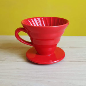 jual online saringan kopi keramik warna merah lokasi jakarta barat