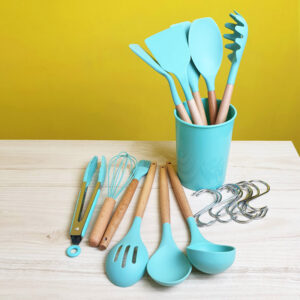 jual online spatula set silicone kayu 11 pcs