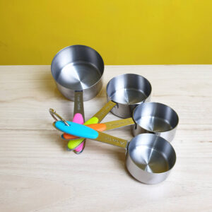 sendok set stainless isi 4 pcs measuring cup spoon
