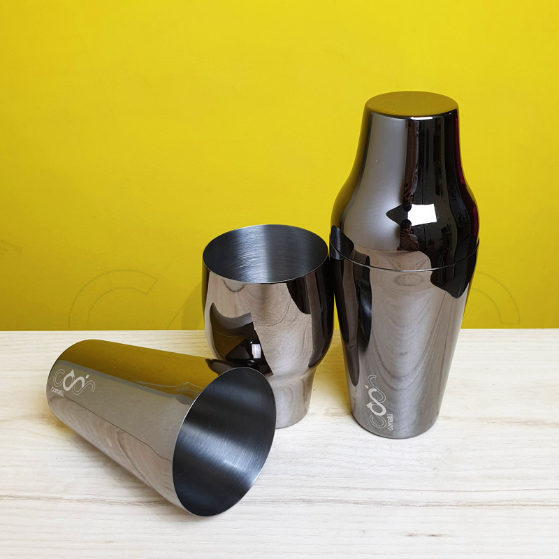 web cocktail shaker stainless warna hitam boston shaker mixer